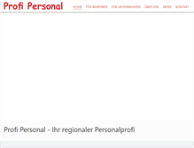 Tablet Screenshot of profipersonal.com